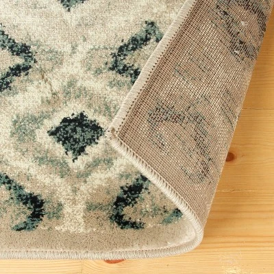 Vintage Rustic Floral Damask Indoor Area Rug Or Runner By Blue Nile Mills 2 Vintage Rustic Floral Damask Indoor Area Rug Or Runner By Blue Nile Mills - Image 2