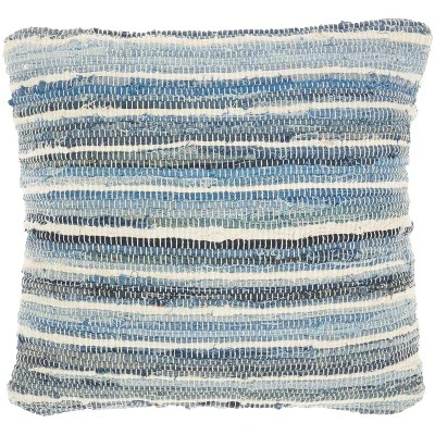 Life Styles Woven Throw Pillow Denim - Mina Victory 7 Life Styles Woven Throw Pillow Denim - Mina Victory - Image 7
