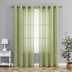Kate Aurora 2 Pack Lux Thread Premium Woven Grommet Top Sheer Curtain Panels -Home Furnishing Store GUEST 4fa94e21 4657 4f0a 95f9 c9e154f1bfdd