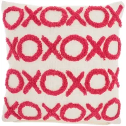 18"x18" Life Styles Tufted 'XOXO' Square Throw Pillow - Mina Victory -Home Furnishing Store GUEST 51c6c8d3 15f4 485c bc1b 837ed96a355b