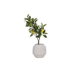 28" Artificial Faux Lemon Tree In Cement Pot - Storied Home -Home Furnishing Store GUEST 5291af92 e638 4001 9809 05697f0446ac