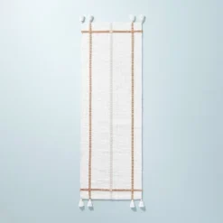 Bold Cross Stripes Tassel Rug Cream/Tan - Hearth & Hand™ With Magnolia -Home Furnishing Store GUEST 5339bf5a f9a7 455d 8155 624fc7ab37a7