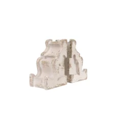 Set Of 2 Corbel Shaped Bookends White - Storied Home -Home Furnishing Store GUEST 537c82c6 3e57 472c b284 ace75fe5c5e2