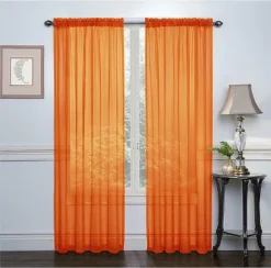 GoodGram 2 Piece Rod Pocket Elegant Sheer Voile Curtain Panels 24 GoodGram 2 Piece Rod Pocket Elegant Sheer Voile Curtain Panels -Home Furnishing Store GUEST 53b7e40b 481e 457f 9338 13c8bde63a02