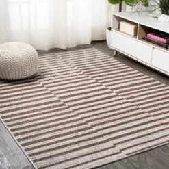 Sukie Modern Offset Stripe Indoor/Outdoor Area Rug - JONATHAN Y 18 Sukie Modern Offset Stripe Indoor/Outdoor Area Rug - JONATHAN Y -Home Furnishing Store GUEST 55700976 5ca6 4daf 8799 9f2379cb6ca2