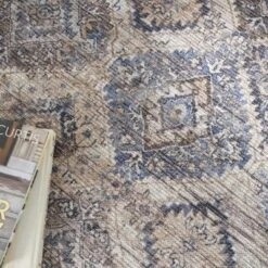 Nicole Curtis Machine Washable Mosaic Bordered Indoor Rug -Home Furnishing Store GUEST 56a896a0 5e33 40f0 897c 08ff7884f4e8