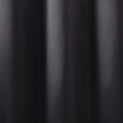 Estate View Seville Solid Room Darkening Grommet Top Curtain Panel Pair, 38"x84", Black 1 Estate View Seville Solid Room Darkening Grommet Top Curtain Panel Pair, 38"x84", Black