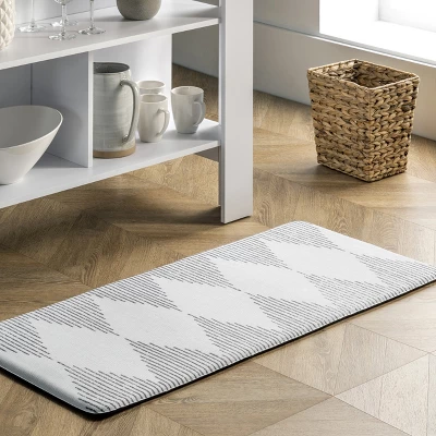 NuLOOM Diamond Stripes Anti Fatigue Kitchen Or Laundry Room Comfort Mat 1 NuLOOM Diamond Stripes Anti Fatigue Kitchen Or Laundry Room Comfort Mat