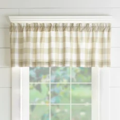 Farmhouse Living Buffalo Check Window Valance - 60" X 15" - Elrene Home Fashions -Home Furnishing Store GUEST 57cf7889 0ed2 4991 b134 82dca328d1a0