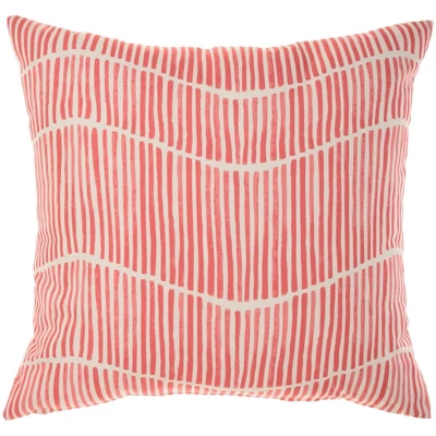18"x18" Reversible Indoor/Outdoor Starfish And Wave Square Throw Pillow - Mina Victory 2 18"x18" Reversible Indoor/Outdoor Starfish And Wave Square Throw Pillow - Mina Victory - Image 2