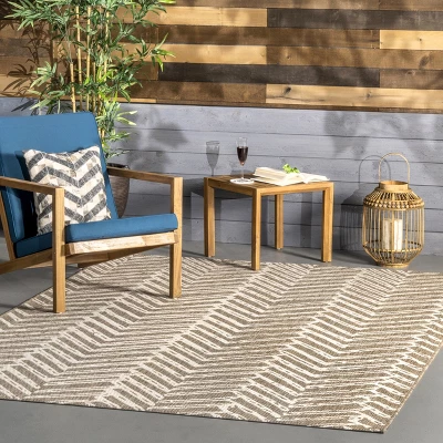 NuLOOM Macklin Herringbone Indoor/Outdoor Area Rug 1 NuLOOM Macklin Herringbone Indoor/Outdoor Area Rug