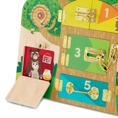 Battat Education Knock-Knock Who's Inside? Lock & Latch Board 6 Battat Education Knock-Knock Who's Inside? Lock & Latch Board - Image 6