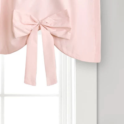 18"x52" Melody Bow Valance Blush - Lush Décor 2 18"x52" Melody Bow Valance Blush - Lush Décor - Image 2