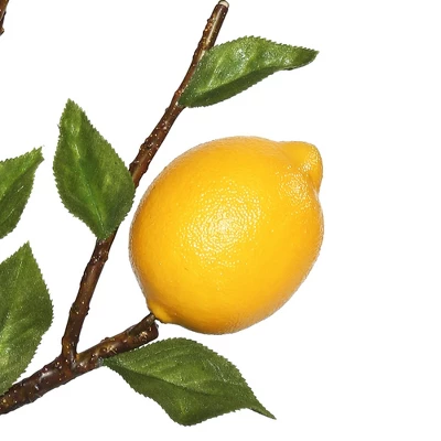 Vickerman 20" Artificial Green And Yellow Lemon Spray. 1 Vickerman 20" Artificial Green And Yellow Lemon Spray.