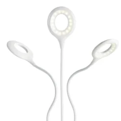 Insten LED Desk Lamp, Bright Table Lamp, Clip-On, Rechargeable, Flex Neck, Touch Control, 3 Brightness Levels, 240 Lumens, White -Home Furnishing Store GUEST 600fa14d da20 4650 8670 6756e8cfe35c