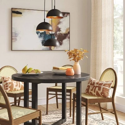 12" X 25" X 22.5" Ceiling Light Black/Gold - Threshold™ 2 12" X 25" X 22.5" Ceiling Light Black/Gold - Threshold™ - Image 2