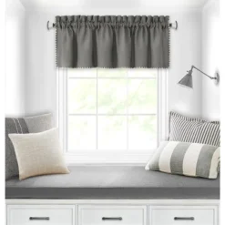 Kate Aurora Coastal Hamptons Living Textured Rod Pocket Window Valance -Home Furnishing Store GUEST 61c4be96 ba22 40d3 ba9e a0617fee93dd