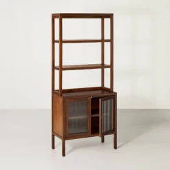 Wood & Glass Baker's Rack - Brown - Hearth & Hand™ With Magnolia -Home Furnishing Store GUEST 62769710 96ac 440c 876d 144cd372f29f