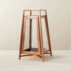 Raised Metal & Glass Pillar Candle Lantern Copper - Hearth & Hand™ With Magnolia 9 Raised Metal & Glass Pillar Candle Lantern Copper - Hearth & Hand™ With Magnolia -Home Furnishing Store GUEST 6539ef87 2624 49f6 ba33 026e18d1ec9e