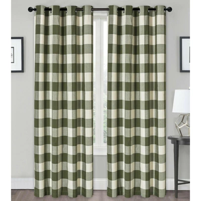 Kate Aurora Country Farmhouse Living Classic Buffalo Plaid Checkered Single Grommet Top Window Curtain Panel 10 Kate Aurora Country Farmhouse Living Classic Buffalo Plaid Checkered Single Grommet Top Window Curtain Panel - Image 10