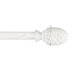 Exclusive Home Acorn 1" Curtain Rod And Coordinating Finial Set