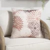 Mina Victory Aloha Floral Tropical Outdoor Throw Pillow