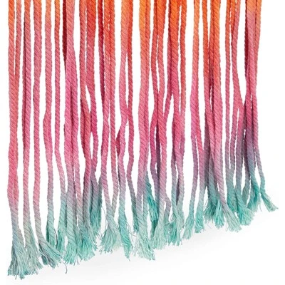 Okuna Outpost Rainbow Macrame Woven Wall Hanging For Bohemian Themed And Rustic Home Decor, 13 X 31 In. 5 Okuna Outpost Rainbow Macrame Woven Wall Hanging For Bohemian Themed And Rustic Home Decor, 13 X 31 In. - Image 5