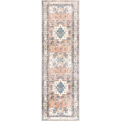 NuLOOM Eleanor Machine Washable Distressed Medallion Area Rug 13 NuLOOM Eleanor Machine Washable Distressed Medallion Area Rug - Image 13