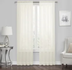 Kate Aurora Living 4-Pack High End Luxe Rod Pocket Sheer Voile Window Curtain Set -Home Furnishing Store GUEST 67cbdc35 9849 47ce 8749 dc86b59e58fb