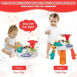 Costway Baby Toys Age 12+ Months Music Activity Table Toddler Learn Table W/ Light & Songs -Home Furnishing Store GUEST 6832860a 257b 4803 ab0d c601583cb273