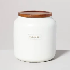 Dry Goods Stoneware Canister With Wood Lid Cream/Brown - Hearth & Hand™ With Magnolia 11 Dry Goods Stoneware Canister With Wood Lid Cream/Brown - Hearth & Hand™ With Magnolia -Home Furnishing Store GUEST 69719d52 15f0 4519 8406 500a18f94cb3
