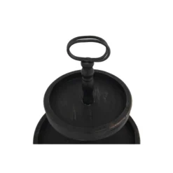 2 Tier 15" X 18.5" Distressed Wood Tray With Metal Handle Black - Storied Home -Home Furnishing Store GUEST 6a6c1e93 48e9 4d5d b03b a9a8ba6b00b2