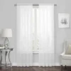 Kate Aurora Living 4-Pack High End Luxe Rod Pocket Sheer Voile Window Curtain Set