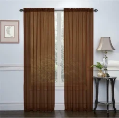 GoodGram 2 Piece Rod Pocket Elegant Sheer Voile Curtain Panels 17 GoodGram 2 Piece Rod Pocket Elegant Sheer Voile Curtain Panels -Home Furnishing Store GUEST 6b503fe8 0752 4698 8cad fd7ee1951be3