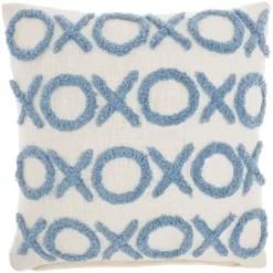 18"x18" Life Styles Tufted 'XOXO' Square Throw Pillow - Mina Victory -Home Furnishing Store GUEST 6ba21d37 9c41 47b1 a019 ffbfdf3b06e1