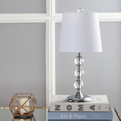 20" Crystal Hudson Mini Table Lamp (Includes LED Light Bulb) Clear - JONATHAN Y 2 20" Crystal Hudson Mini Table Lamp (Includes LED Light Bulb) Clear - JONATHAN Y - Image 2