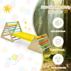 Costway 3 In 1 Kids Climbing Ladder Set 2 Triangle Climbers W/Ramp For Sliding & Climbing 16 Costway 3 In 1 Kids Climbing Ladder Set 2 Triangle Climbers W/Ramp For Sliding & Climbing -Home Furnishing Store GUEST 6c98764f 0680 46b7 9d11 ab5e7782cc09