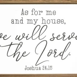 Home Decor Saying, Joshua 24:15 Framed Religious Wall Art (11.75 X 15 In) -Home Furnishing Store GUEST 6cb7ed45 d423 4c9f 8bf7 280842215f5e