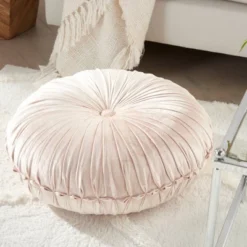 Sofia Pin Tuck Velvet Round Floor Cushion - Mina Victory 9 Sofia Pin Tuck Velvet Round Floor Cushion - Mina Victory -Home Furnishing Store GUEST 6d1f4016 a60b 48e3 a888 4dece0757251