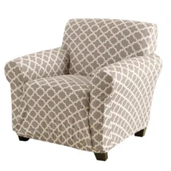 Great Bay Home Stretch Printed Washable Chair Slipcover