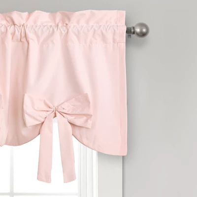 18"x52" Melody Bow Valance Blush - Lush Décor 1 18"x52" Melody Bow Valance Blush - Lush Décor