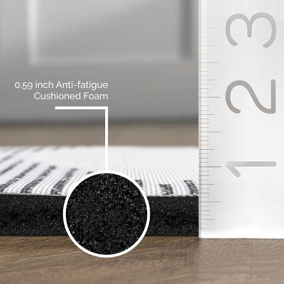 NuLOOM Diamond Stripes Anti Fatigue Kitchen Or Laundry Room Comfort Mat 4 NuLOOM Diamond Stripes Anti Fatigue Kitchen Or Laundry Room Comfort Mat - Image 4