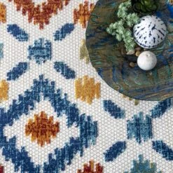 NuLOOM Indoor/Outdoor Transitional Labyrinth Area Rug 10 NuLOOM Indoor/Outdoor Transitional Labyrinth Area Rug -Home Furnishing Store GUEST 70e22c9c 01b3 4910 a8da 17f4328d65f8