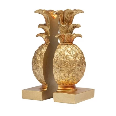 2pc Pineapple Bookend Set Bronze - Storied Home 13 2pc Pineapple Bookend Set Bronze - Storied Home - Image 13