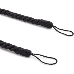 4-Pack Black Cotton Window Curtain Tiebacks Tie Back With 8 Hooks, 26" Holdbacks Rope For Drapes 12 4-Pack Black Cotton Window Curtain Tiebacks Tie Back With 8 Hooks, 26" Holdbacks Rope For Drapes -Home Furnishing Store GUEST 7242d322 ac6b 406e ba6c 6d165d1f280d