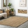 NuLOOM Ashli Solid Farmhouse Jute Area Rug