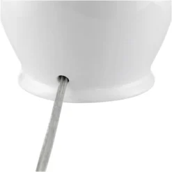 360 Lighting Jane Modern Table Lamps 25" High Set Of 2 White Ceramic Fabric Drum Shade For Bedroom Living Room House Bedside Nightstand Office Family -Home Furnishing Store GUEST 75aac0d0 e1d8 4287 9a04 4dc21f26f27d