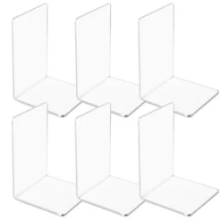 Juvale 6 Pack Acrylic Bookends For Shelves, Clear Book Ends L Shaped Book Stoppers For Office & Home, 4.5 X 7.1 In 13 Juvale 6 Pack Acrylic Bookends For Shelves, Clear Book Ends L Shaped Book Stoppers For Office & Home, 4.5 X 7.1 In -Home Furnishing Store GUEST 764b8e1d 75b9 4010 8b15 dfc71dc95395