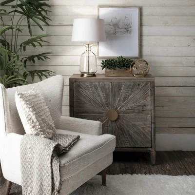 NuLOOM Eagan Glass 24" Table Lamp Lighting - Gold 24" H X 15" W X 15" D 3 NuLOOM Eagan Glass 24" Table Lamp Lighting - Gold 24" H X 15" W X 15" D - Image 3