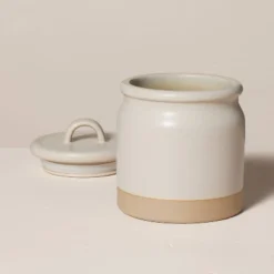 Dry Goods Stoneware Crock Canister Warm Gray/Clay - Hearth & Hand™ With Magnolia 8 Dry Goods Stoneware Crock Canister Warm Gray/Clay - Hearth & Hand™ With Magnolia -Home Furnishing Store GUEST 783827b2 e2af 4d5b acc8 84432284eebb